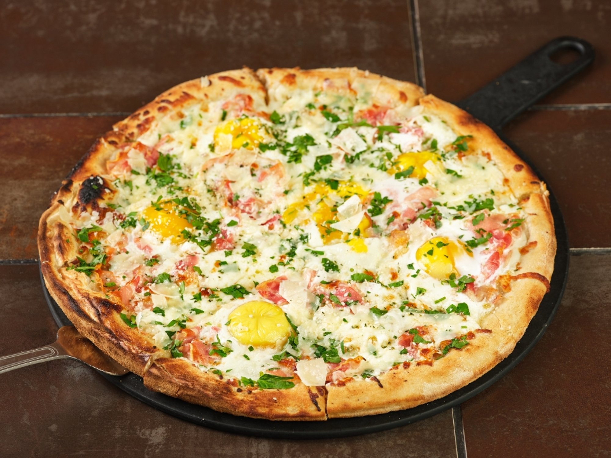 10" Carbonara Pizza