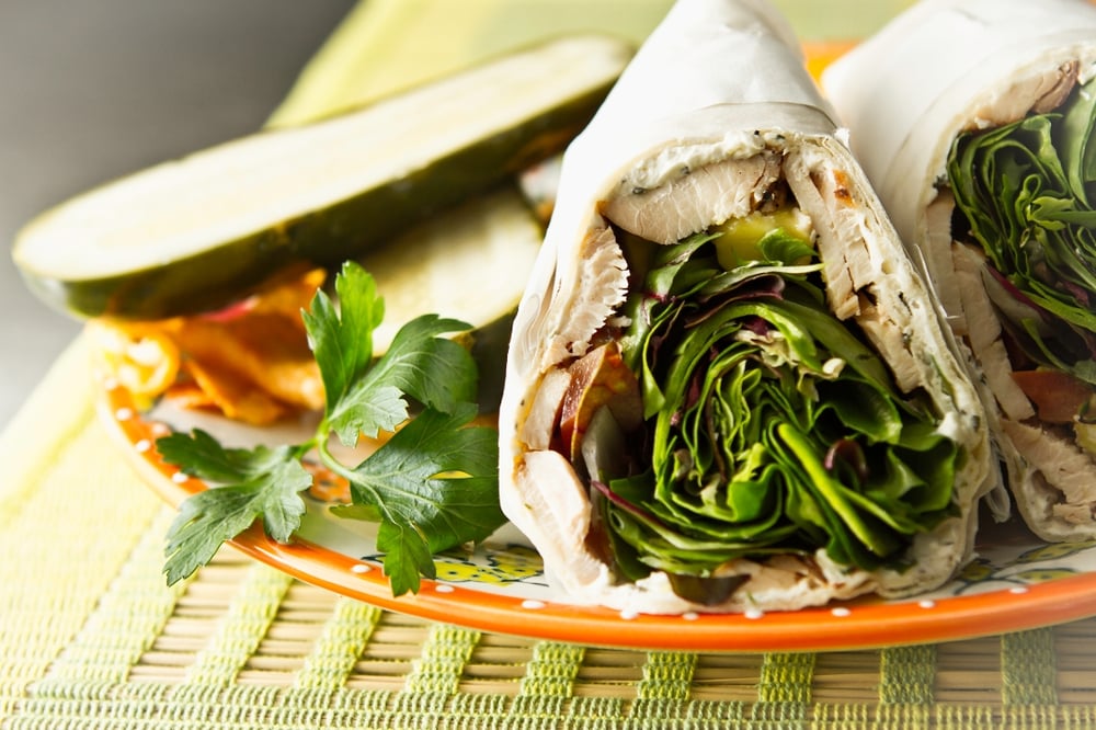 Half Grilled Chicken & Avocado Gluten Free Wrap