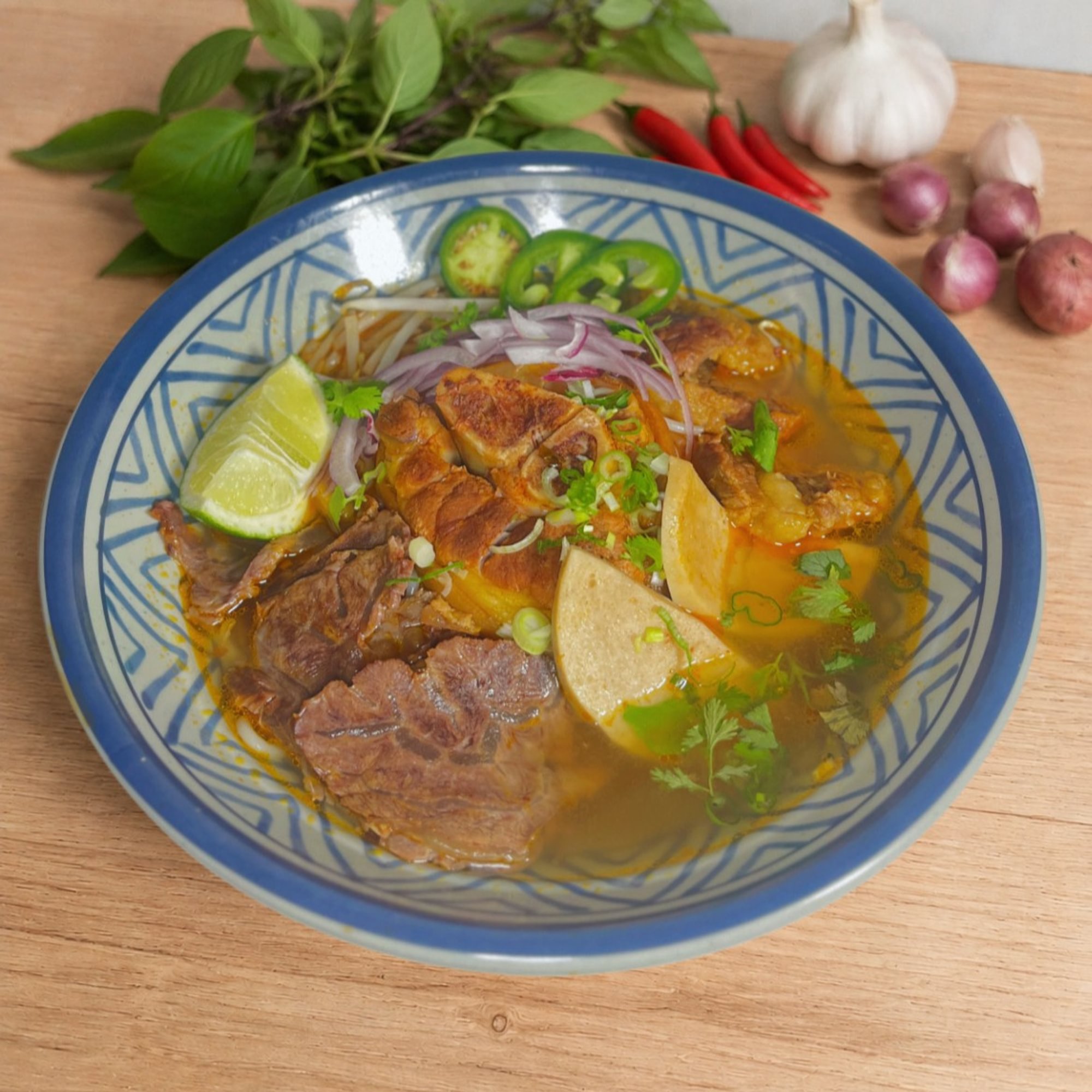 Spicy Hue Beef Noodle Soup / Bún Bò Huế