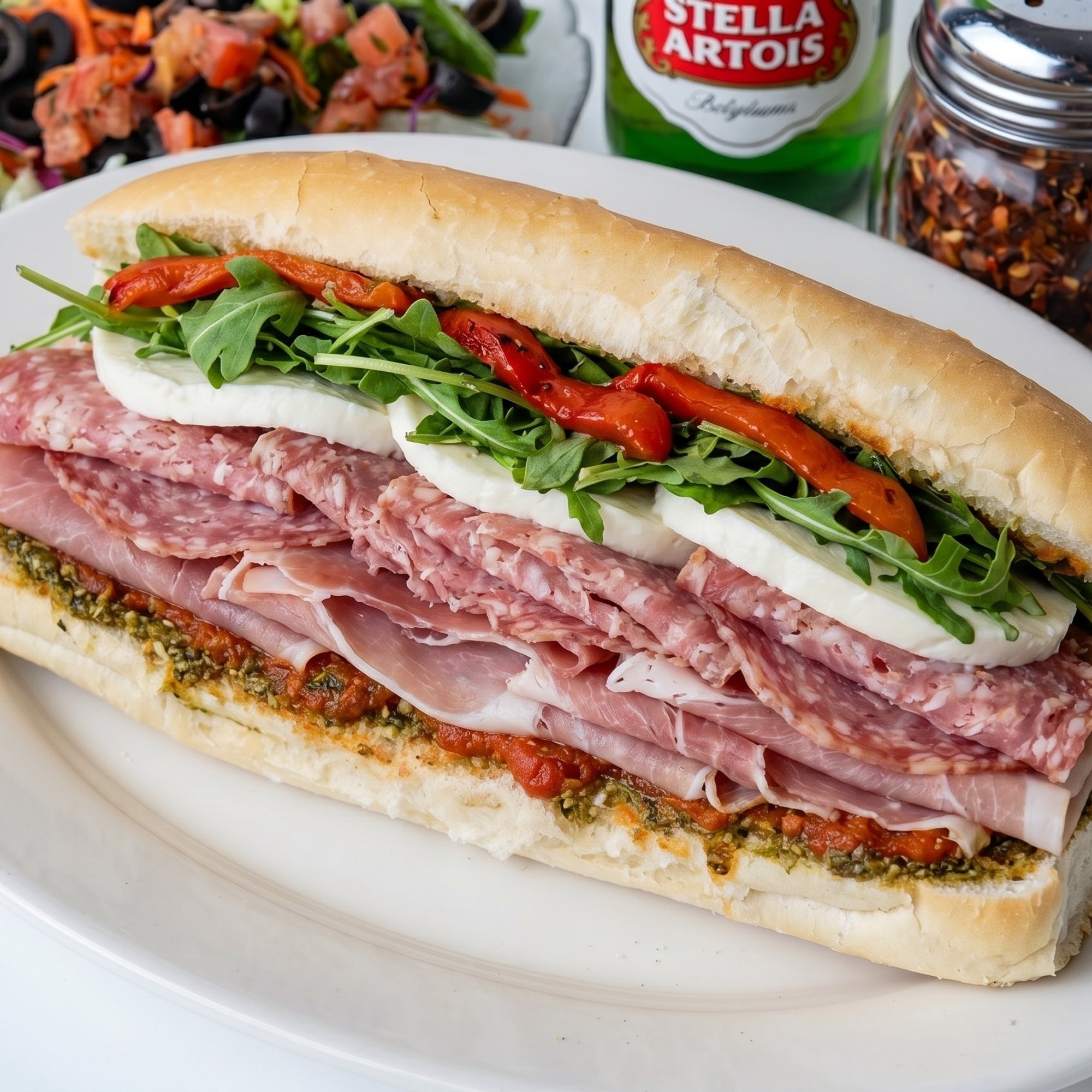Prosciutto, Mozzarella and Chicken Sandwich