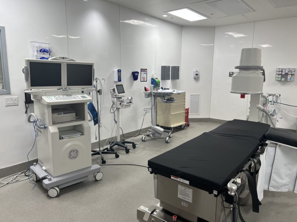 A surgery room at El Paso Vascular Access Center