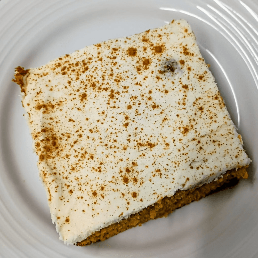 Pumpkin Bar with Homemade Cream Cheese Icing