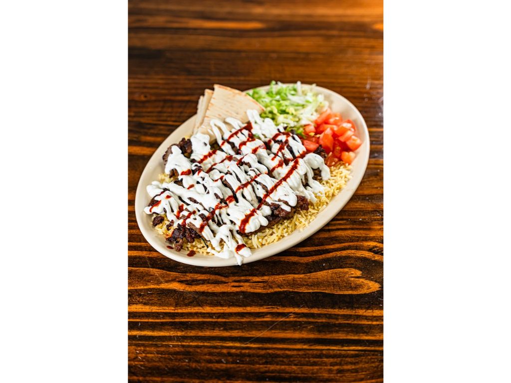 Beef Kabab over Rice