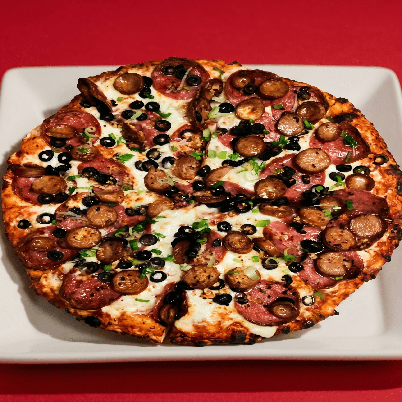 Orleans Hot Sausage Pizza