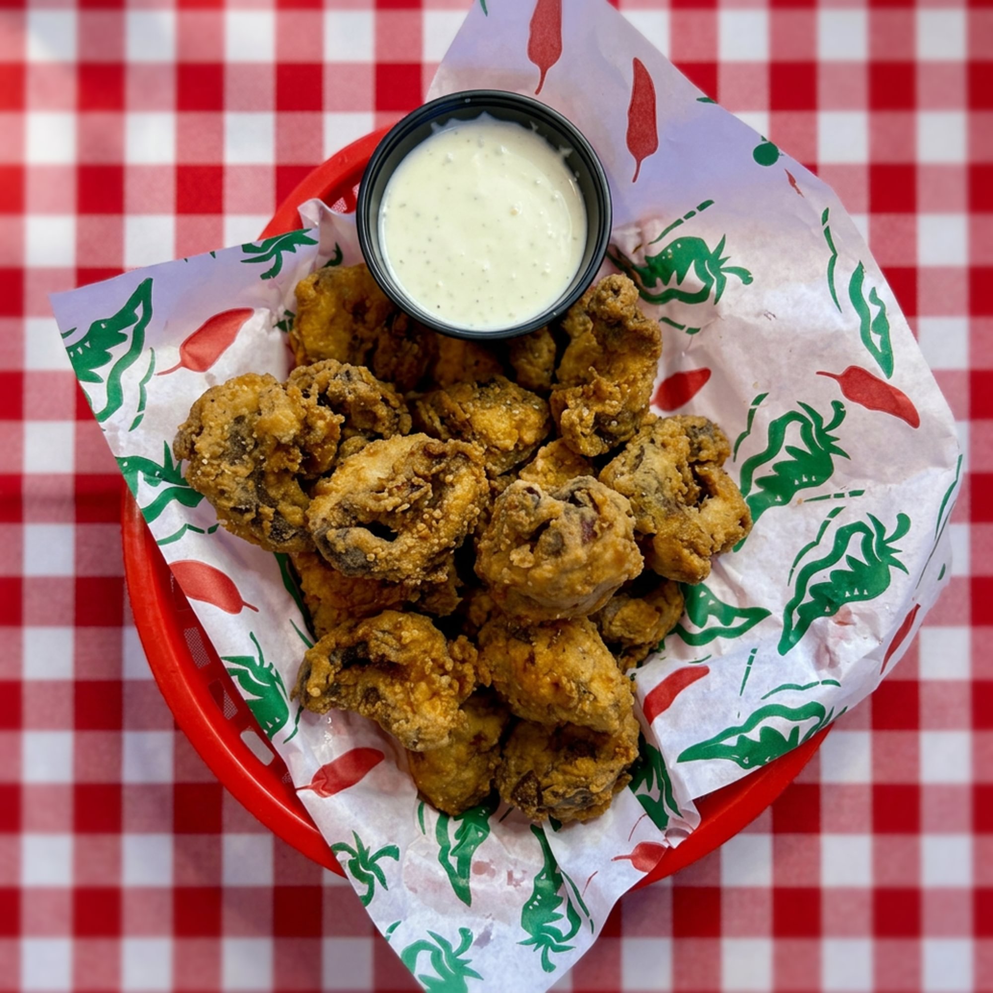 Hand-Breaded Fried Mushrooms
