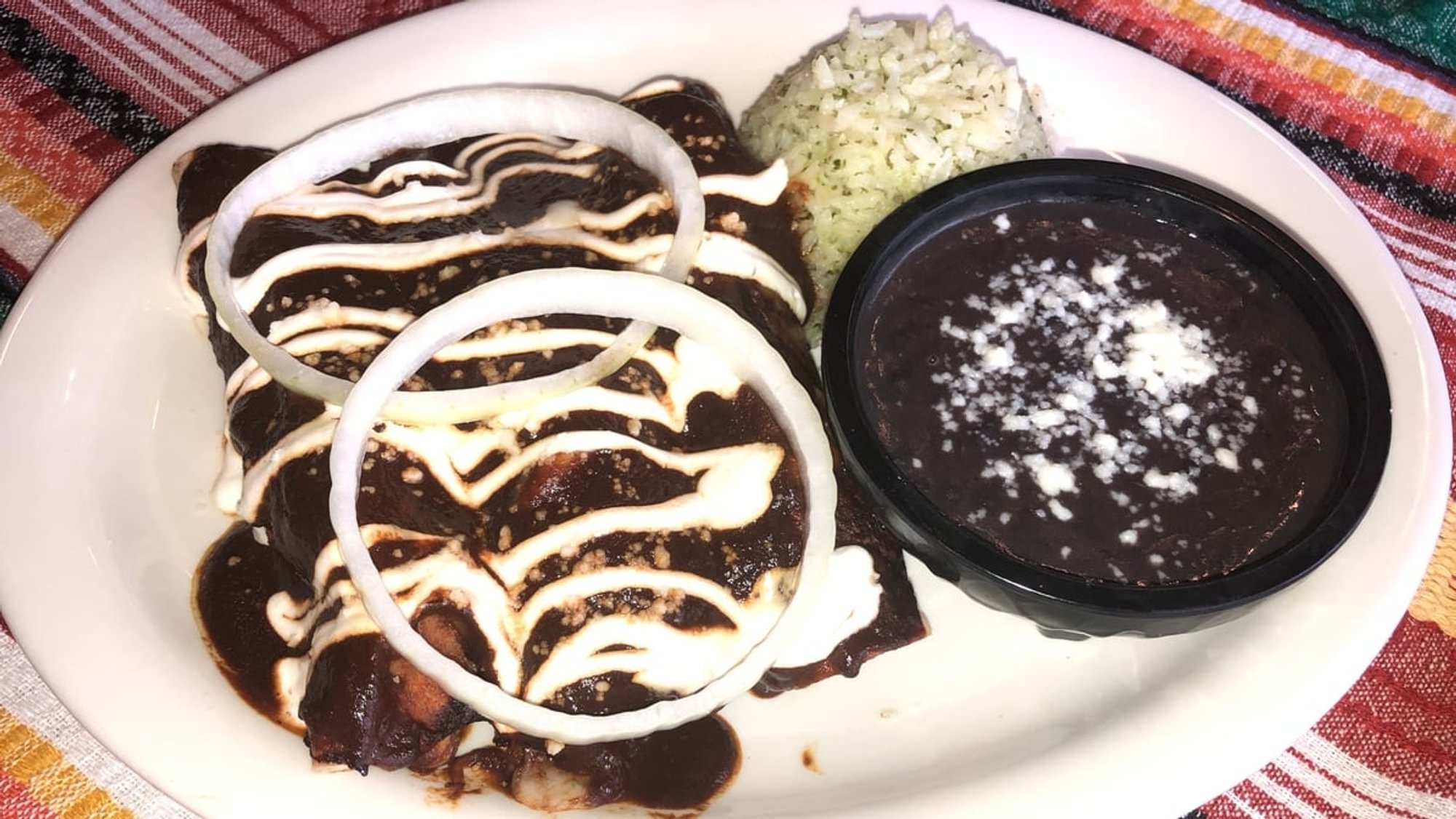 Enchiladas Mole Dinner