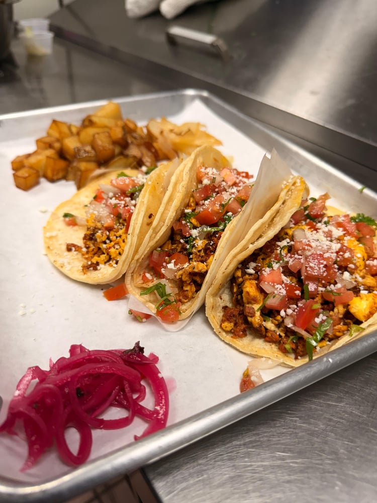 Chorizo & Egg Tacos