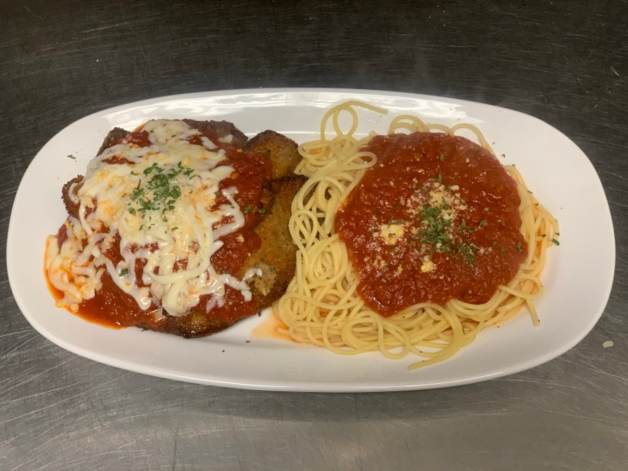Eggplant Parmigiana Breaded Eggplant