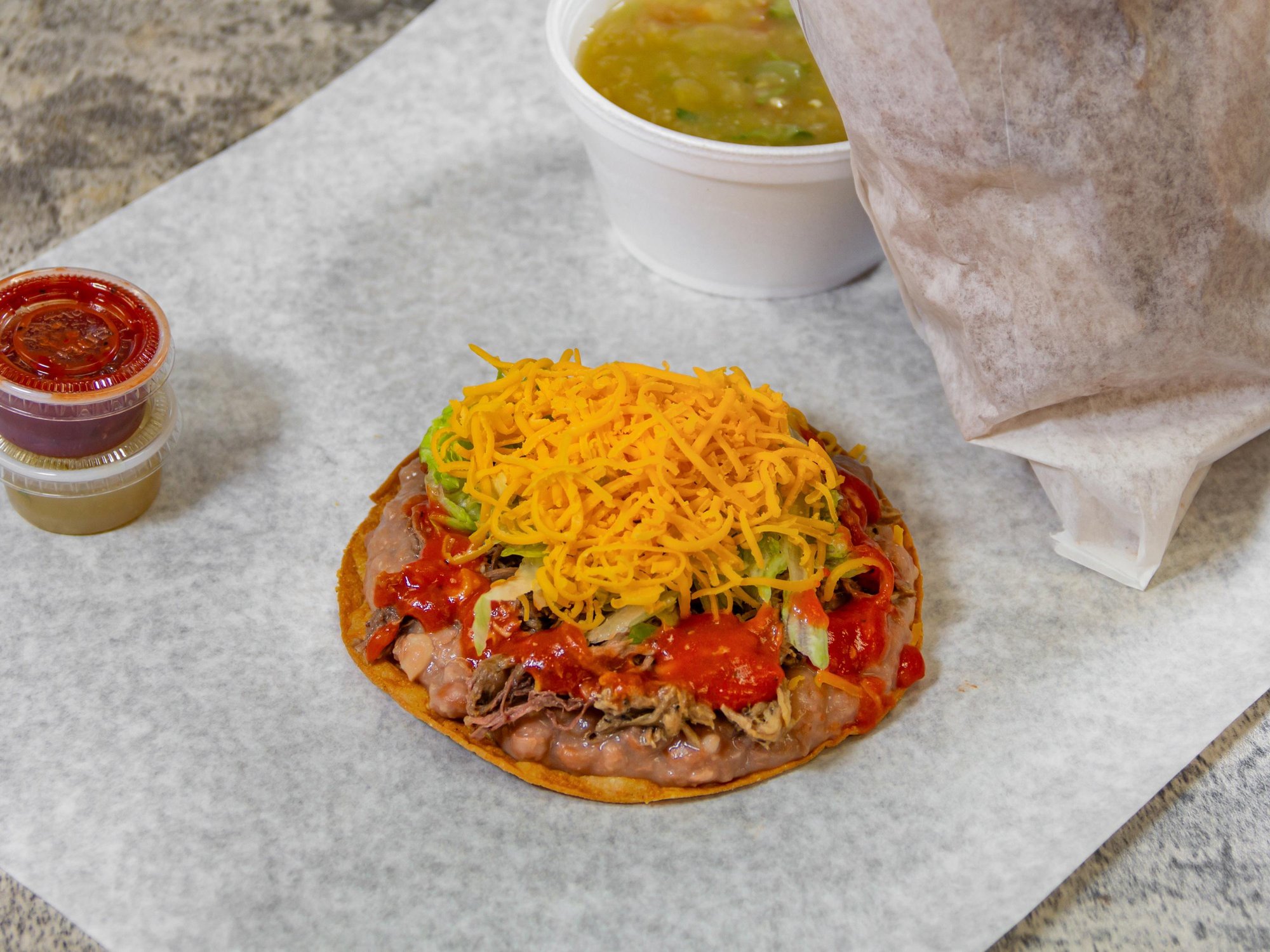 Bean & Beef Tostada