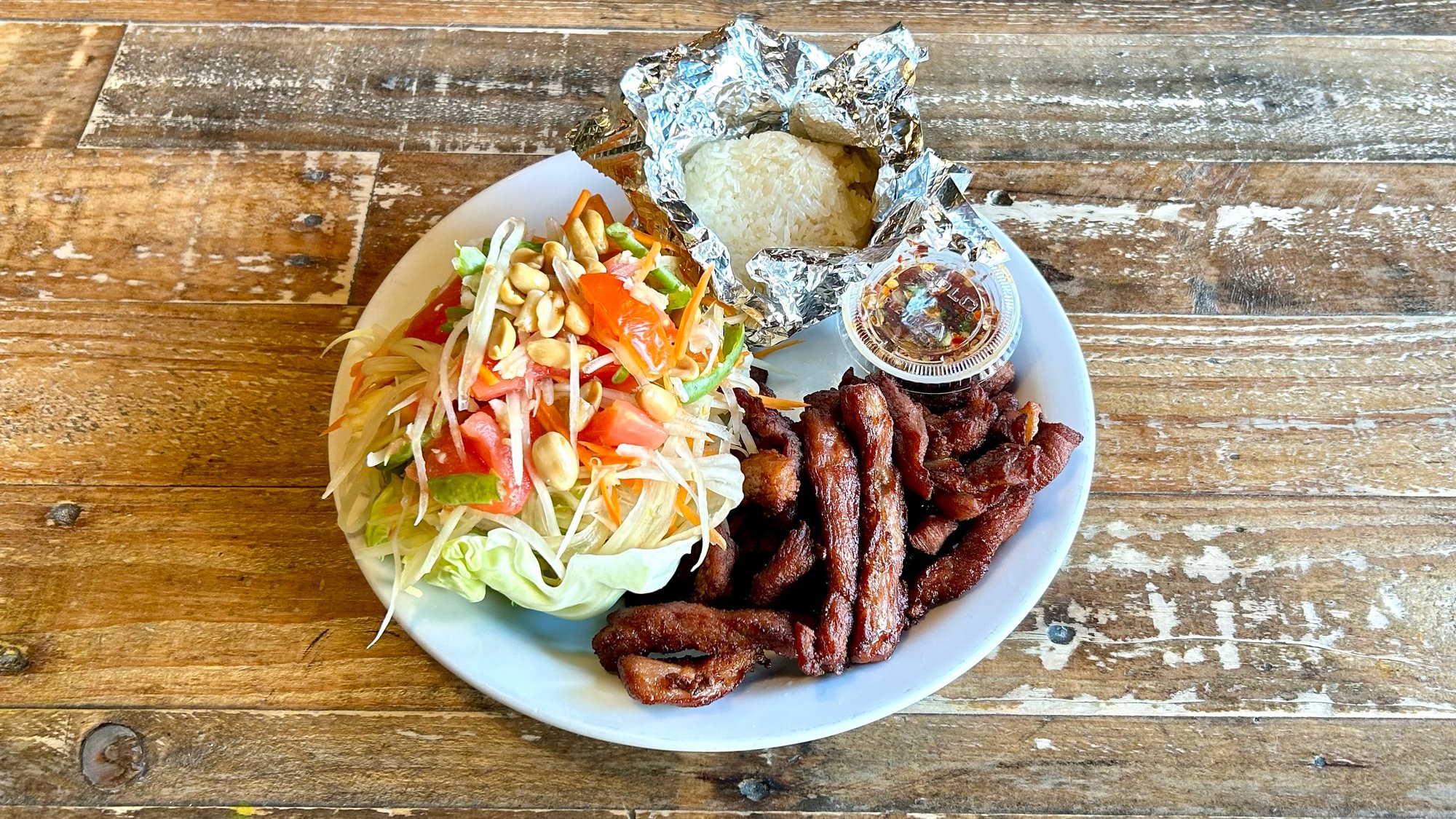 Sum Tum Combo - Fried Pork