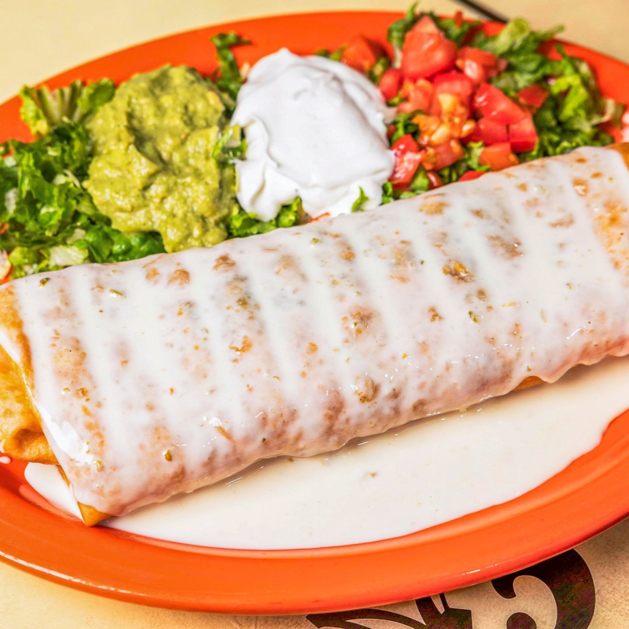 V6. Vegetarian Chimichanga