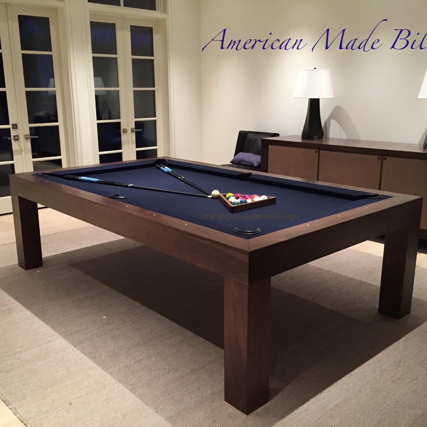 Modern Pool Tables Natural Walnut