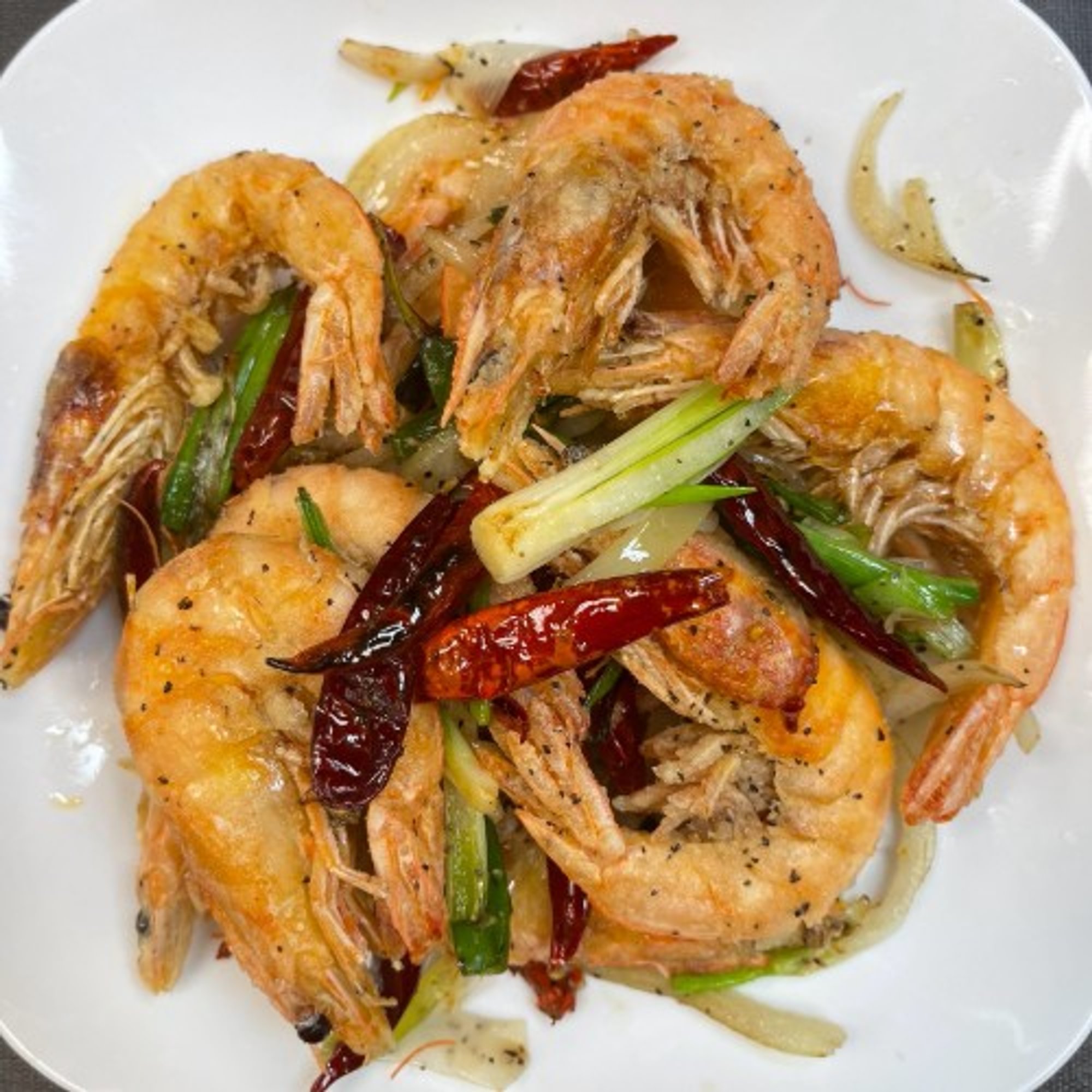 Shrimp with Salt and Pepper