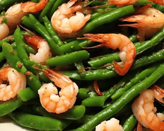 String Beans with Shrimp