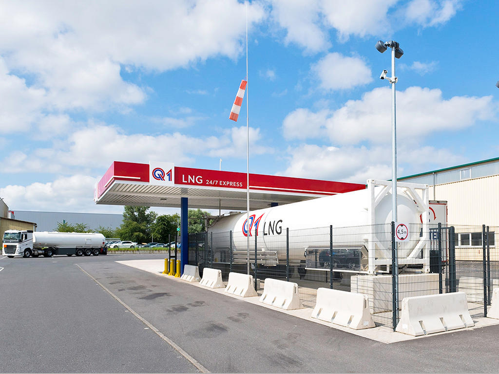 Bild der Q1 LNG-Tankstelle 24/7 Express