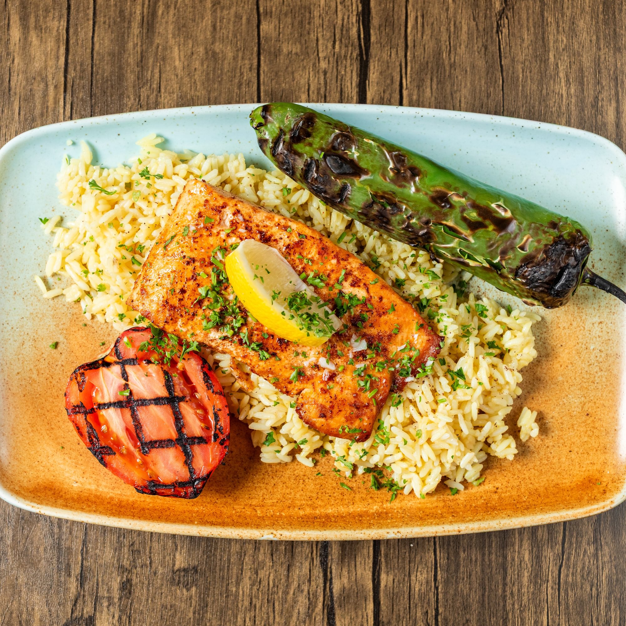 Salmon Filet Platter