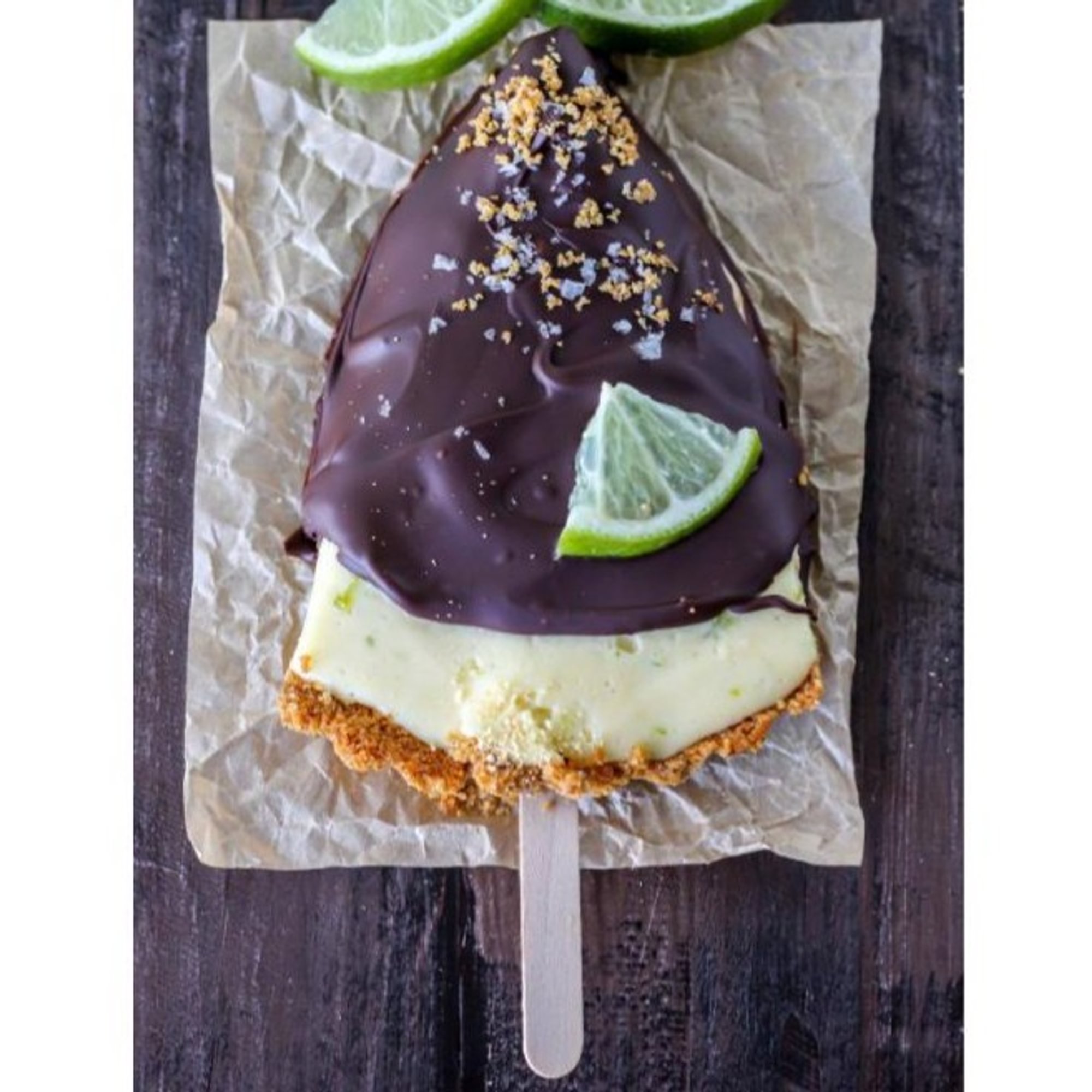 Chocolate Dipped Key Lime Pop