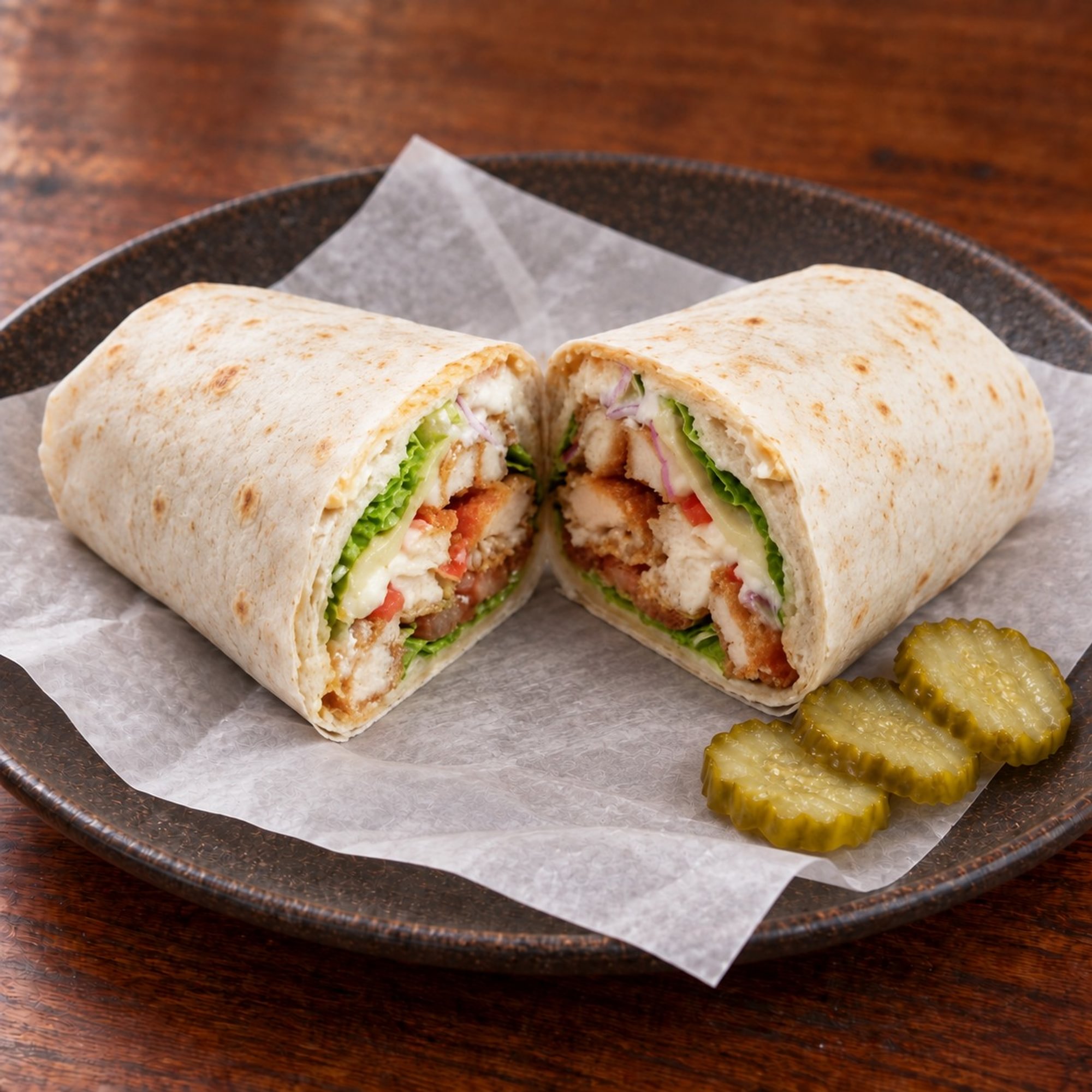Crispy chicken wrap