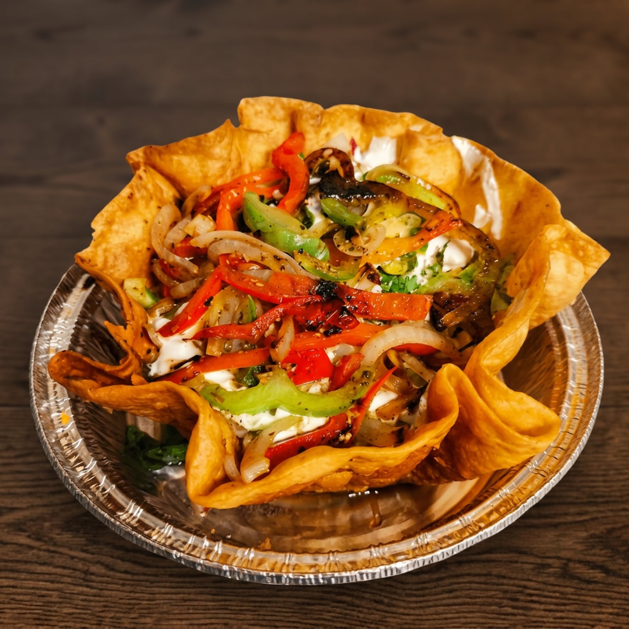 Chicken Taco Shell Bowl