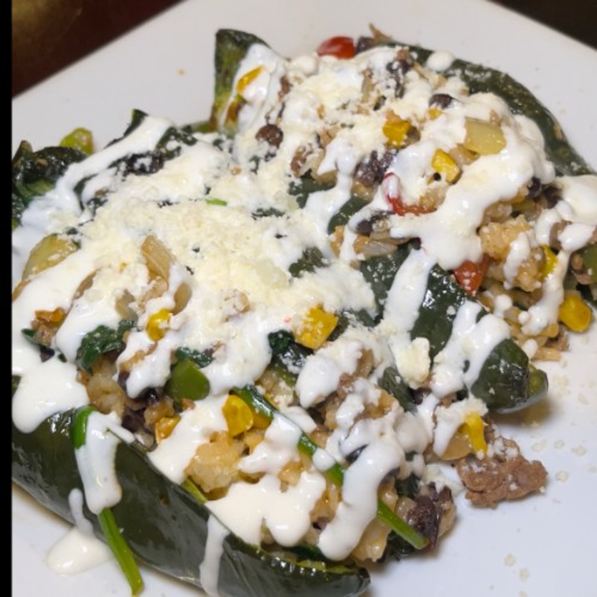 Poblanos Ranchero Lunch
