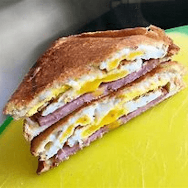 Ham, Egg and Cheese on Toast