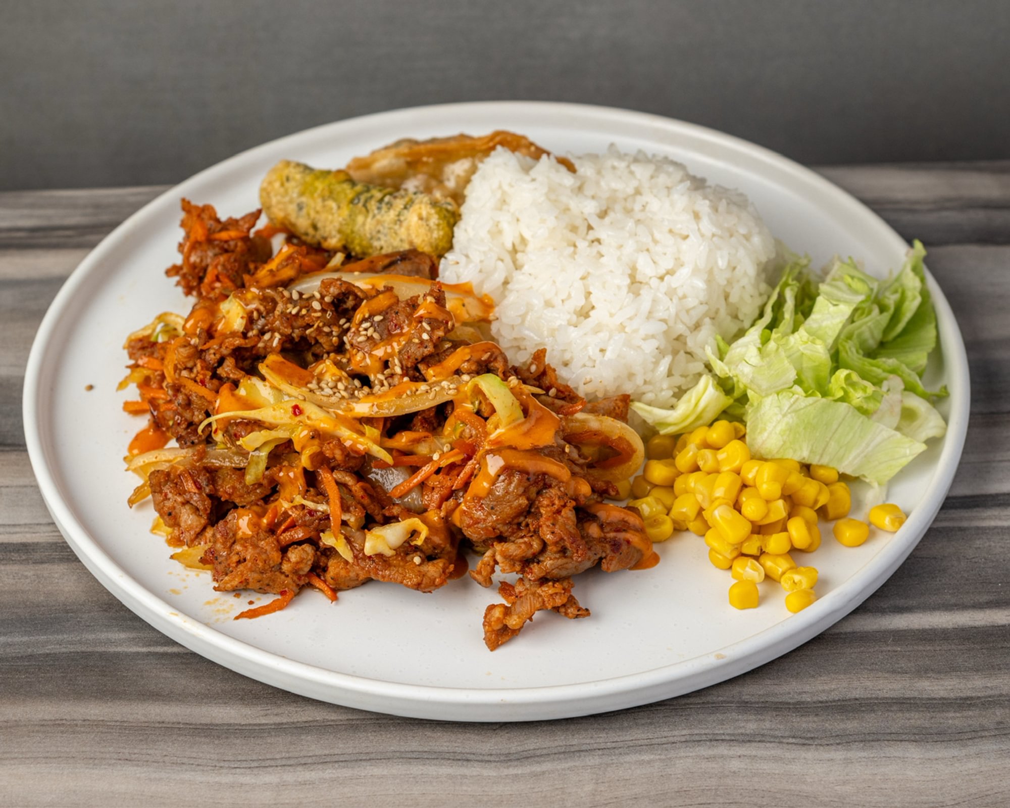 K-Spicy Pork Rice Bowl