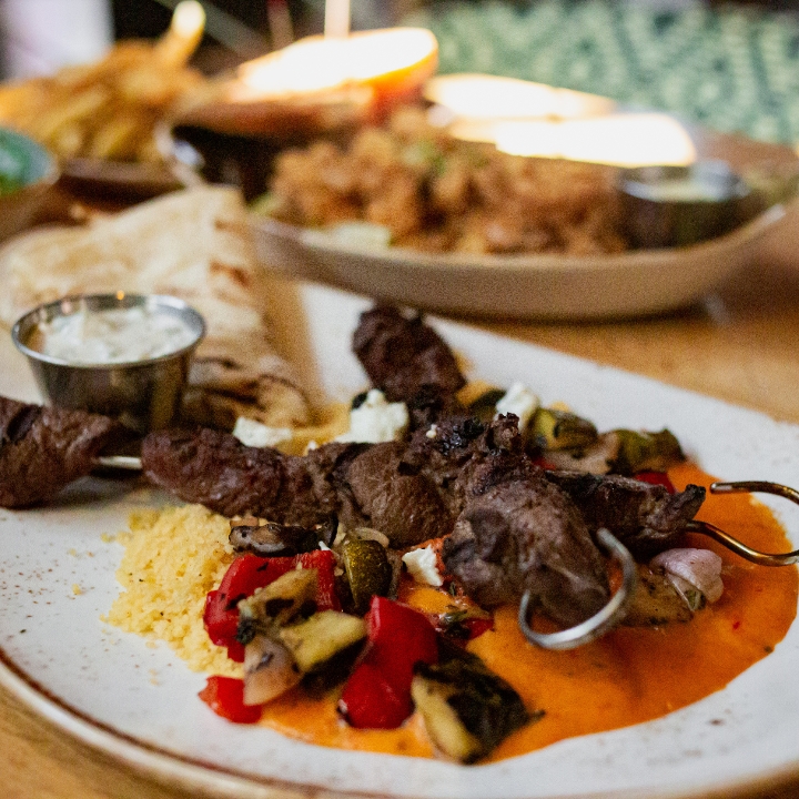 Flame Grilled Kebabs* & Couscous