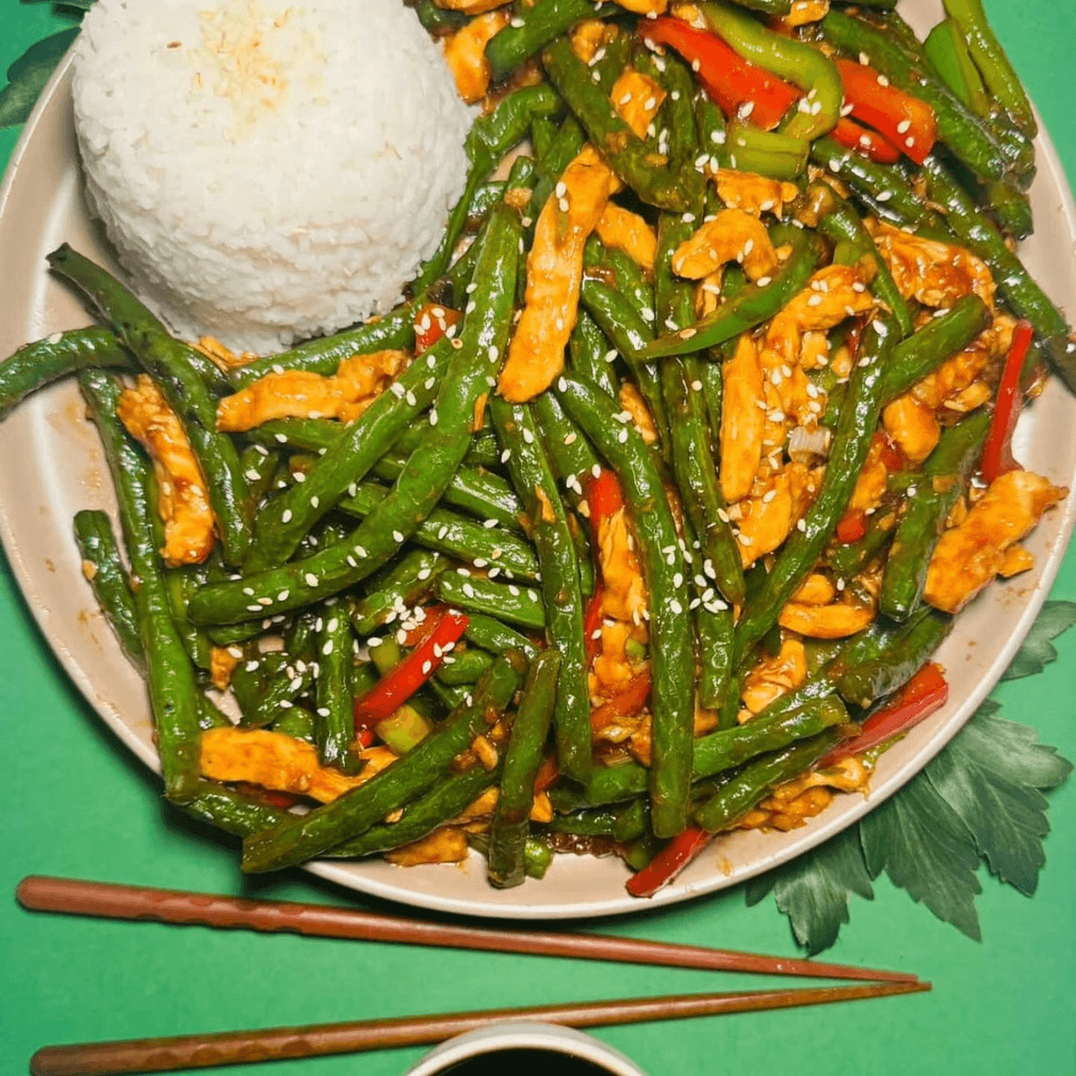 Szechuan Chicken with String Beans