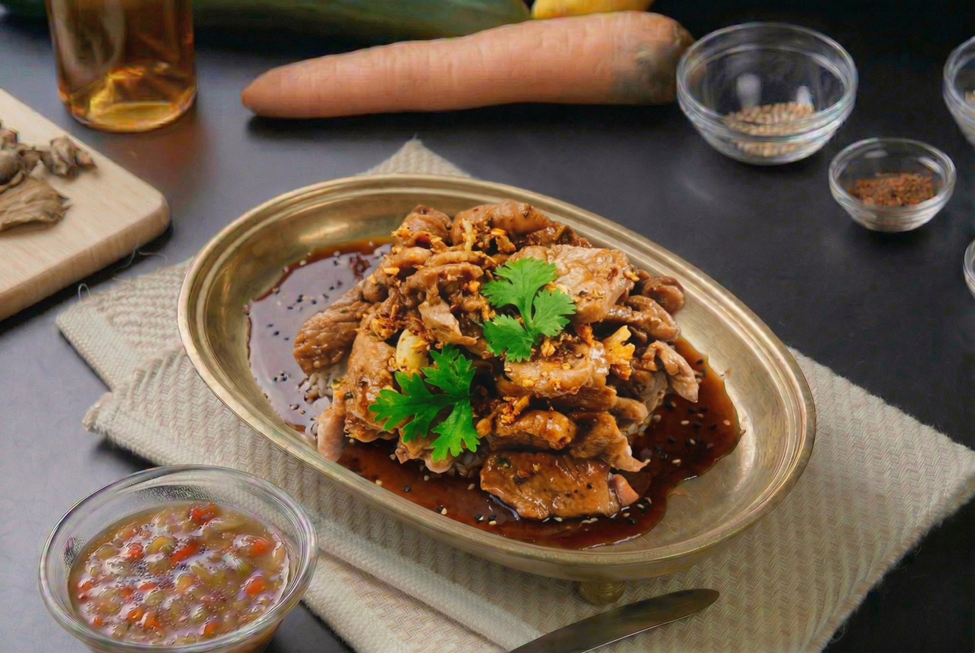 Thai Garlic Stir-Fried