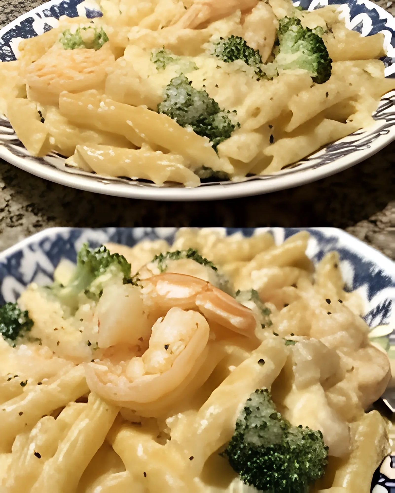 Shrimp Broccoli Alfredo Pasta