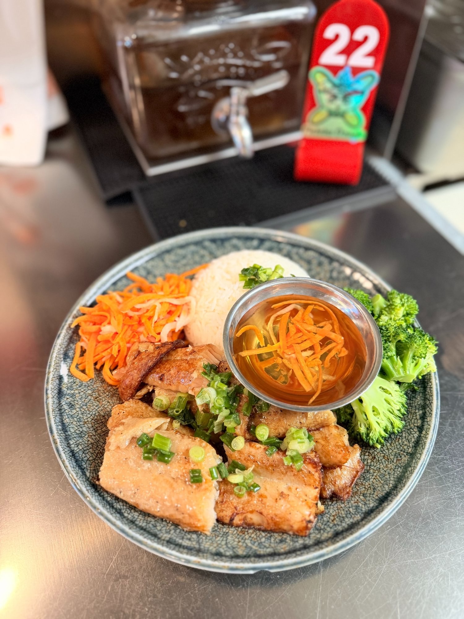Grilled Fish Over Rice (Cơm Cá Nướng)