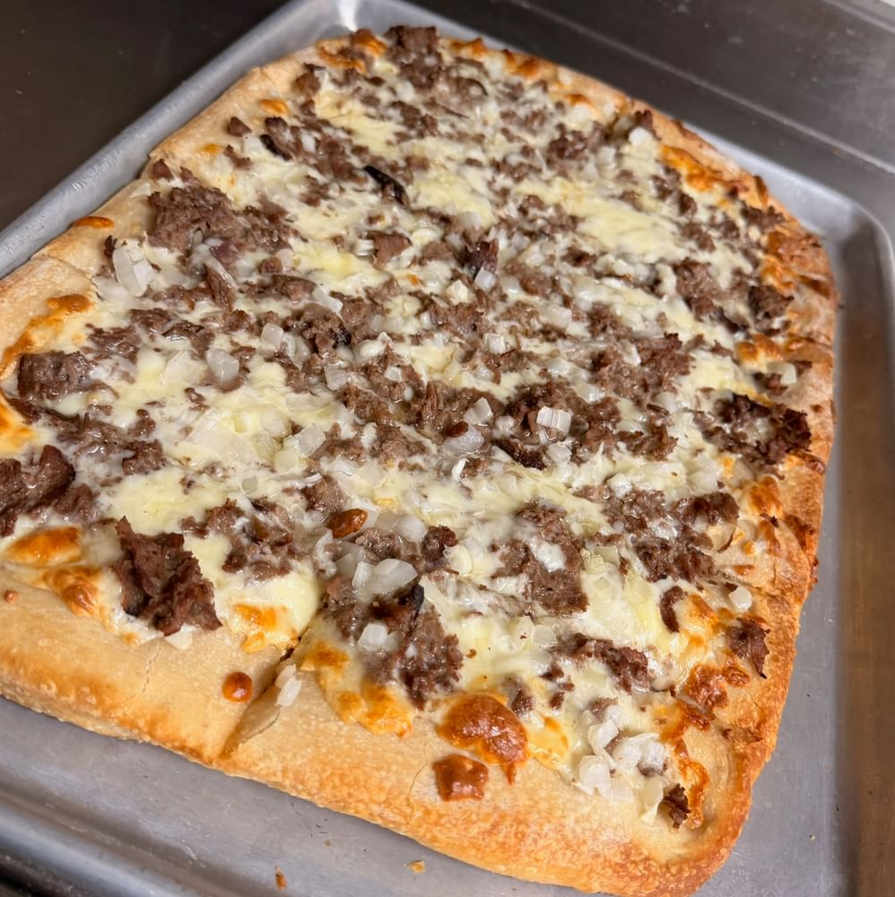 Square White Pizza