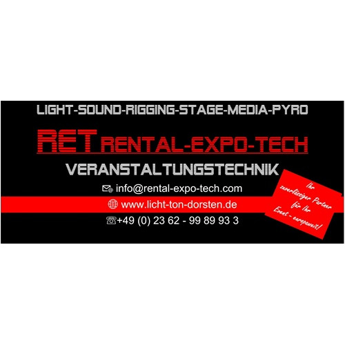 Logo von RET Rental Expo Tech by Laser & Pyro Licht und Tontechnik