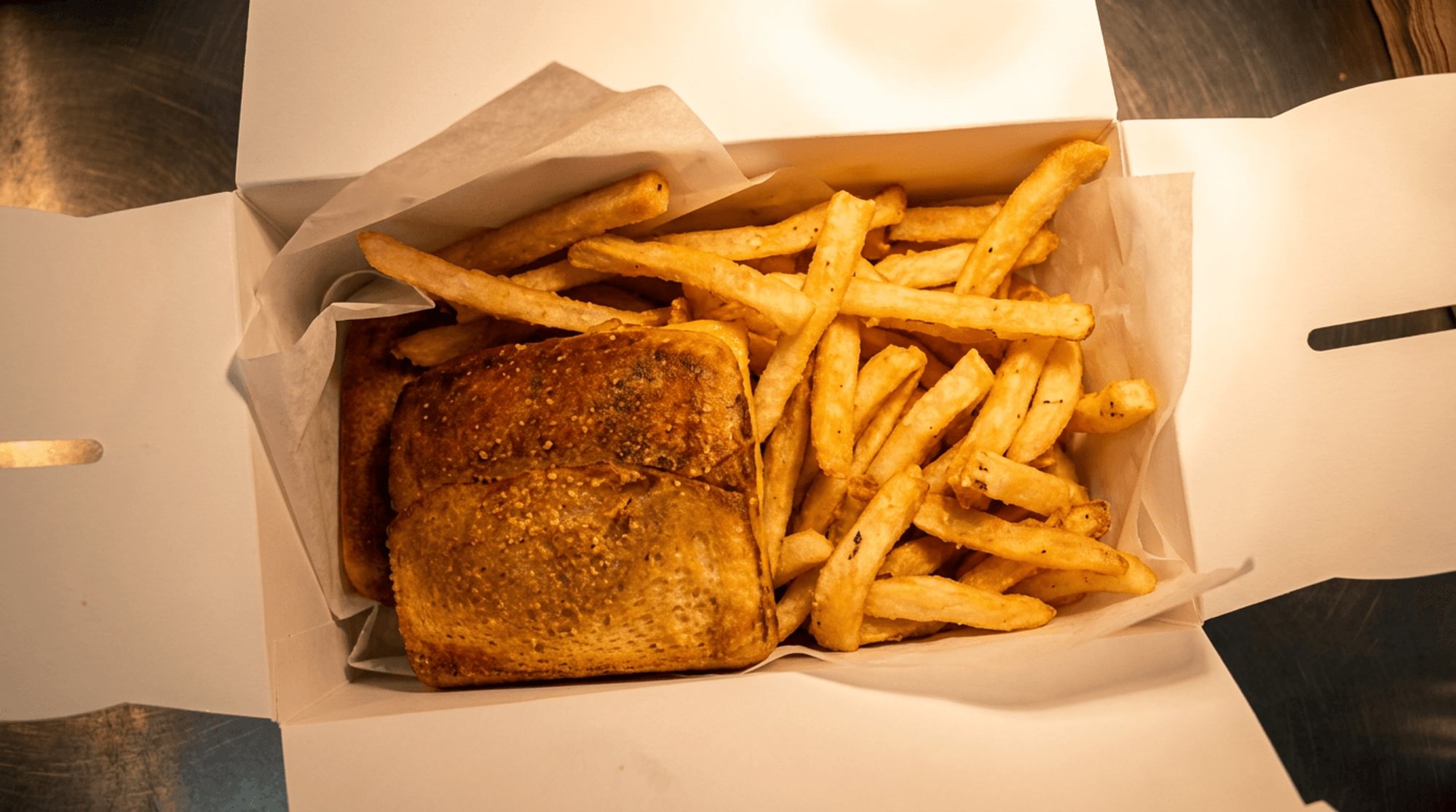 2 Pizza Puffs with Fries