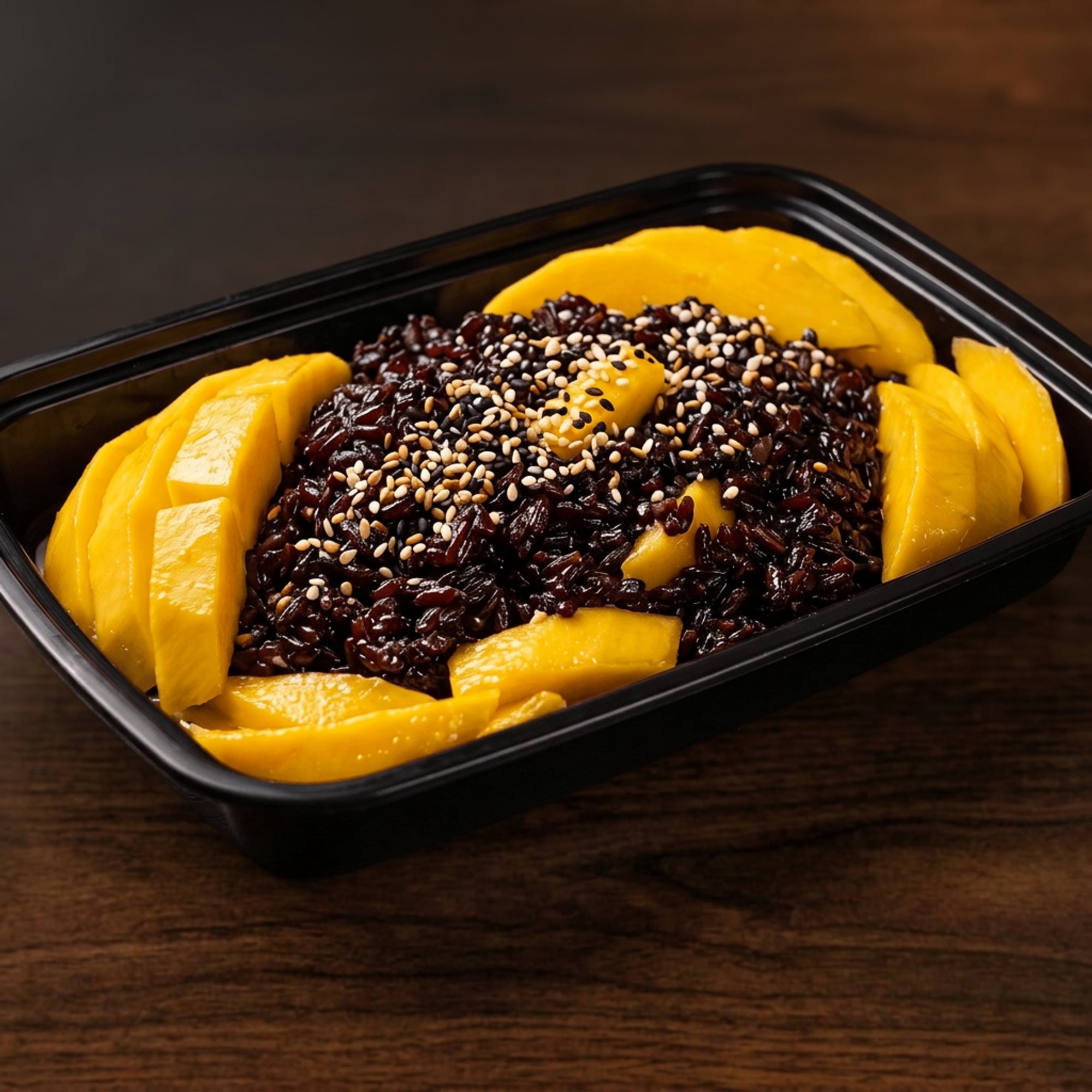 Black Rice Mango Dessert