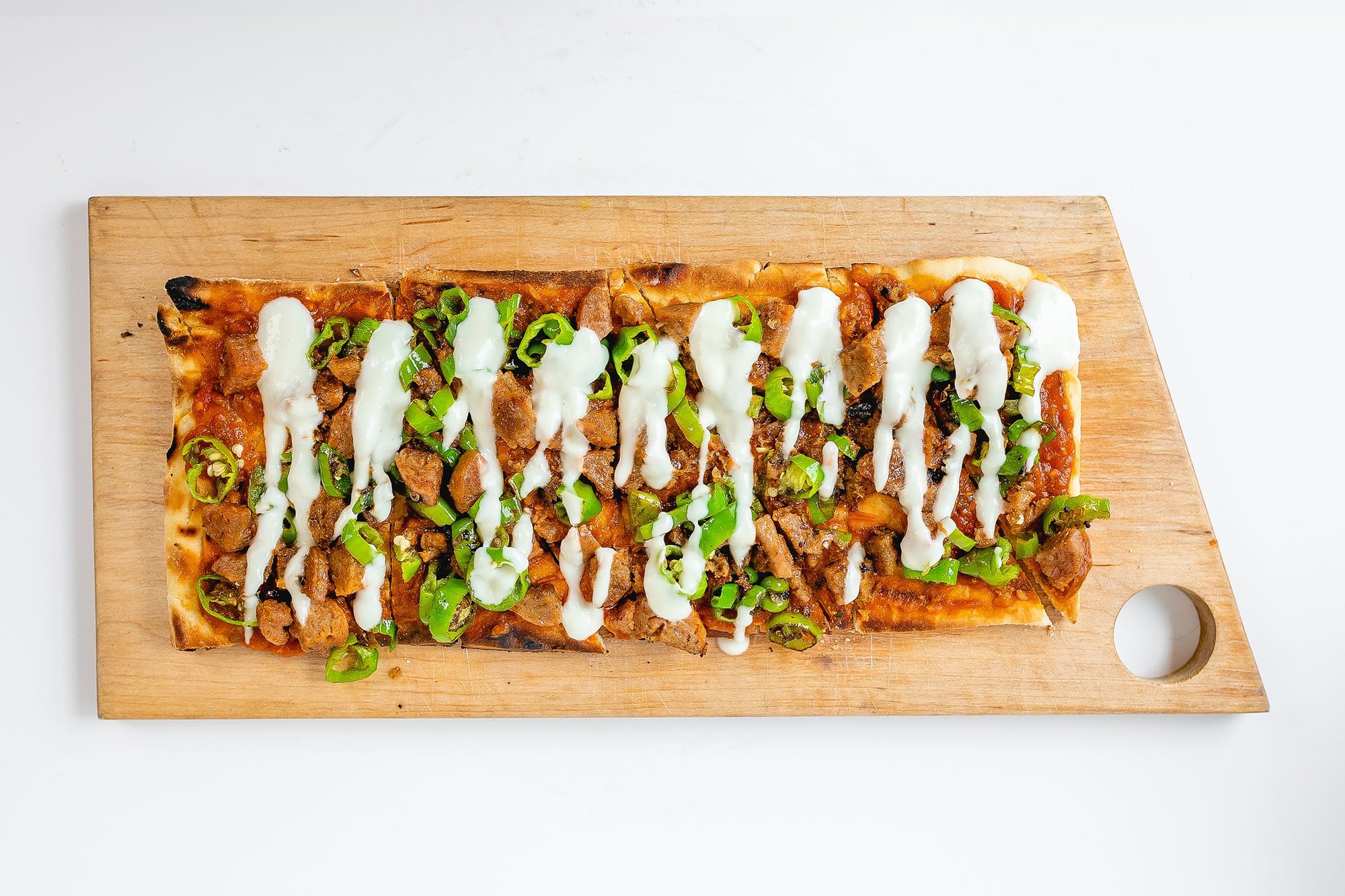 Sausage & Peppers Flatbread