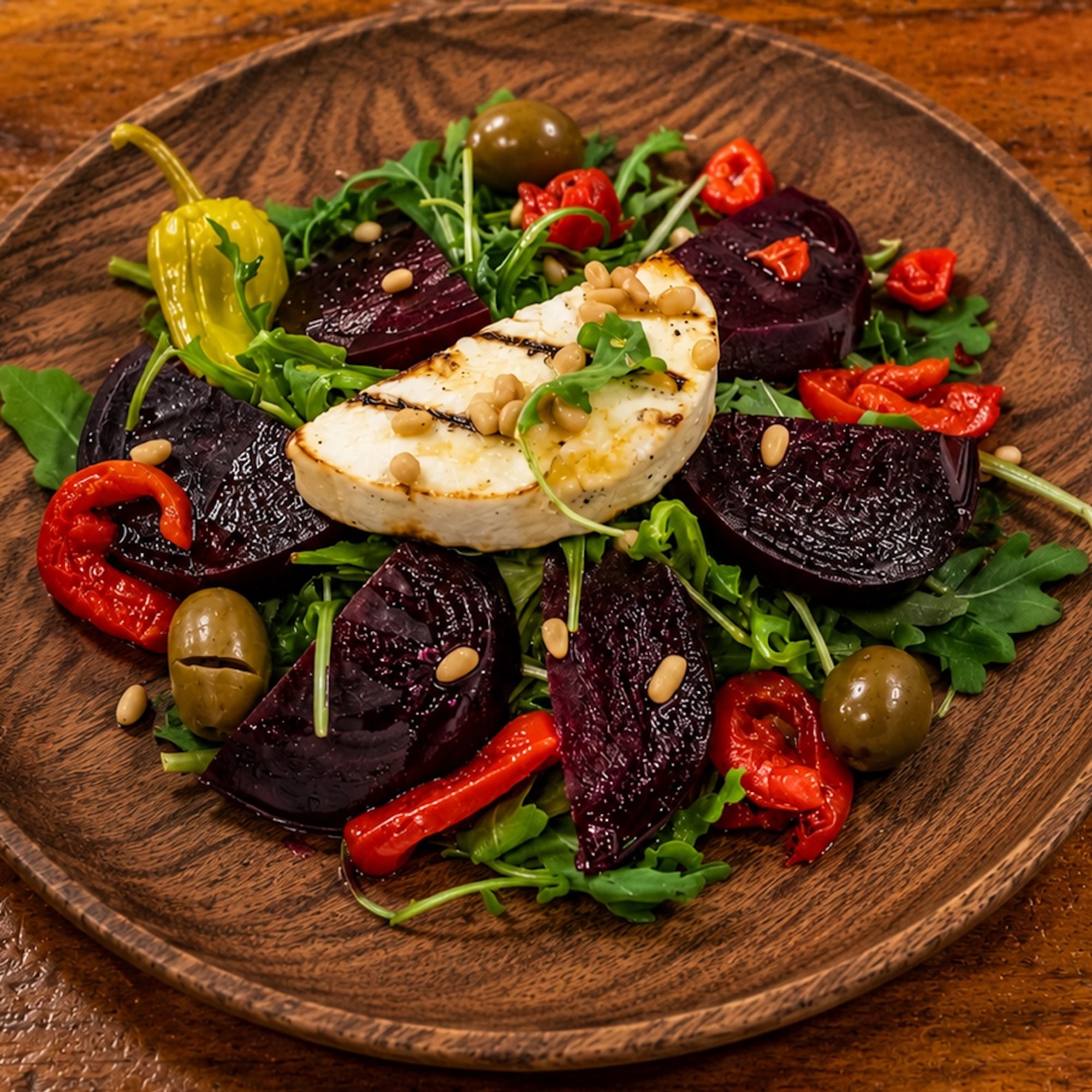 Grilled Manouri and Beet Salad