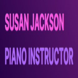 Susan Jackson Piano Instructor, Mus.B, MM Logo