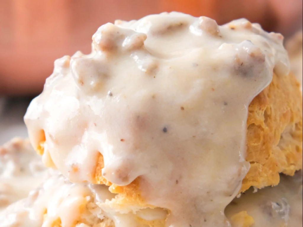 Senior Sausage Biscuit N Gravy