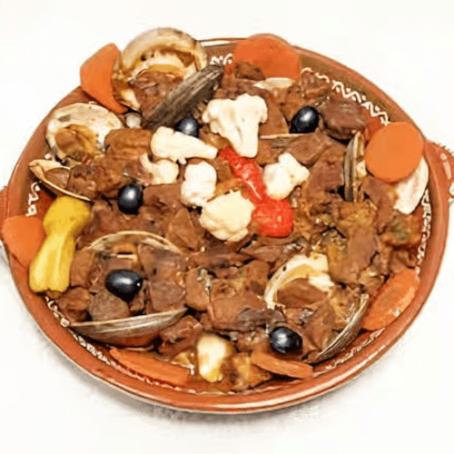 Pork Bites with Clams (Served with Rice)