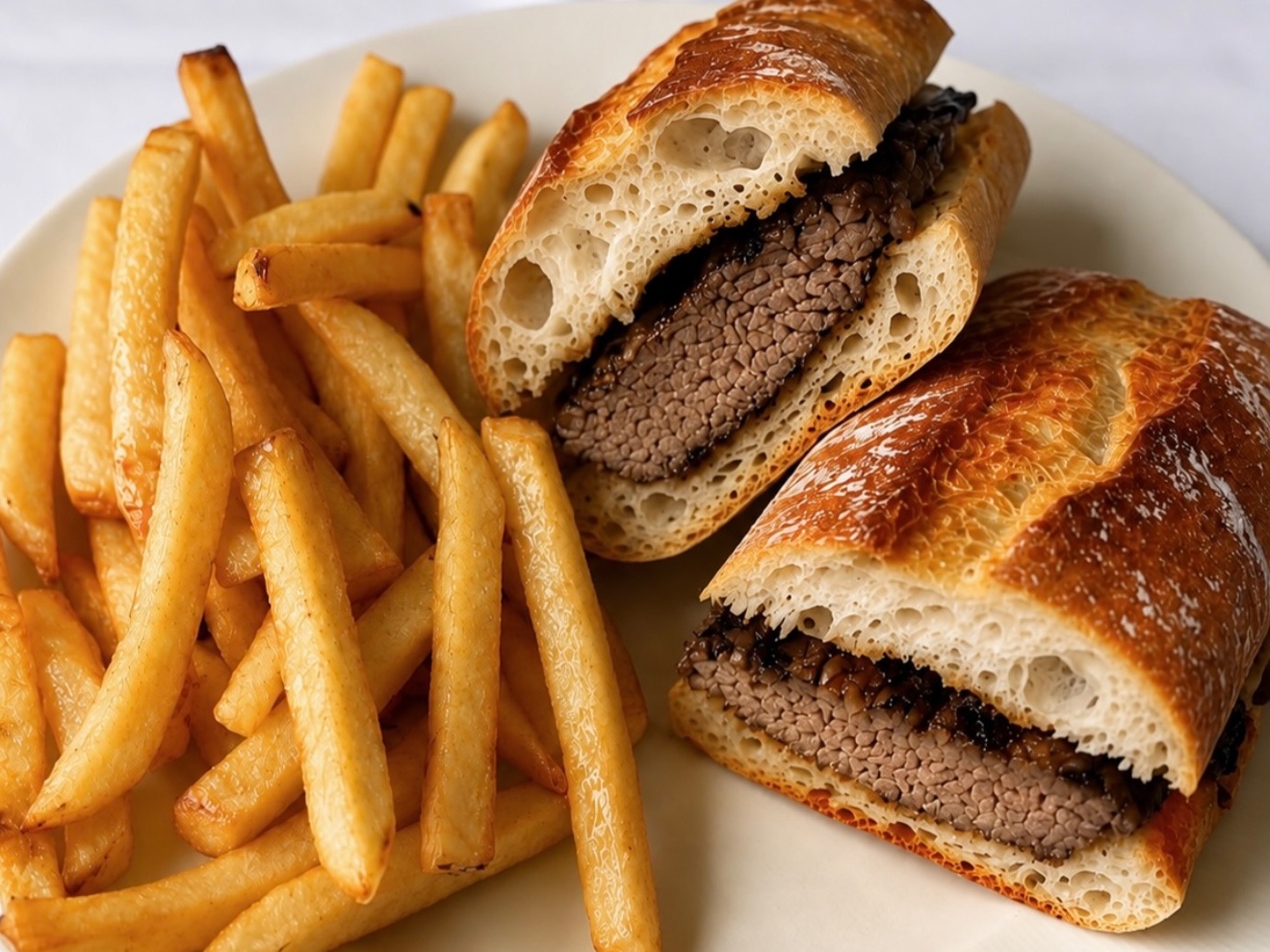 Steak Platter Sandwich W/French Fries