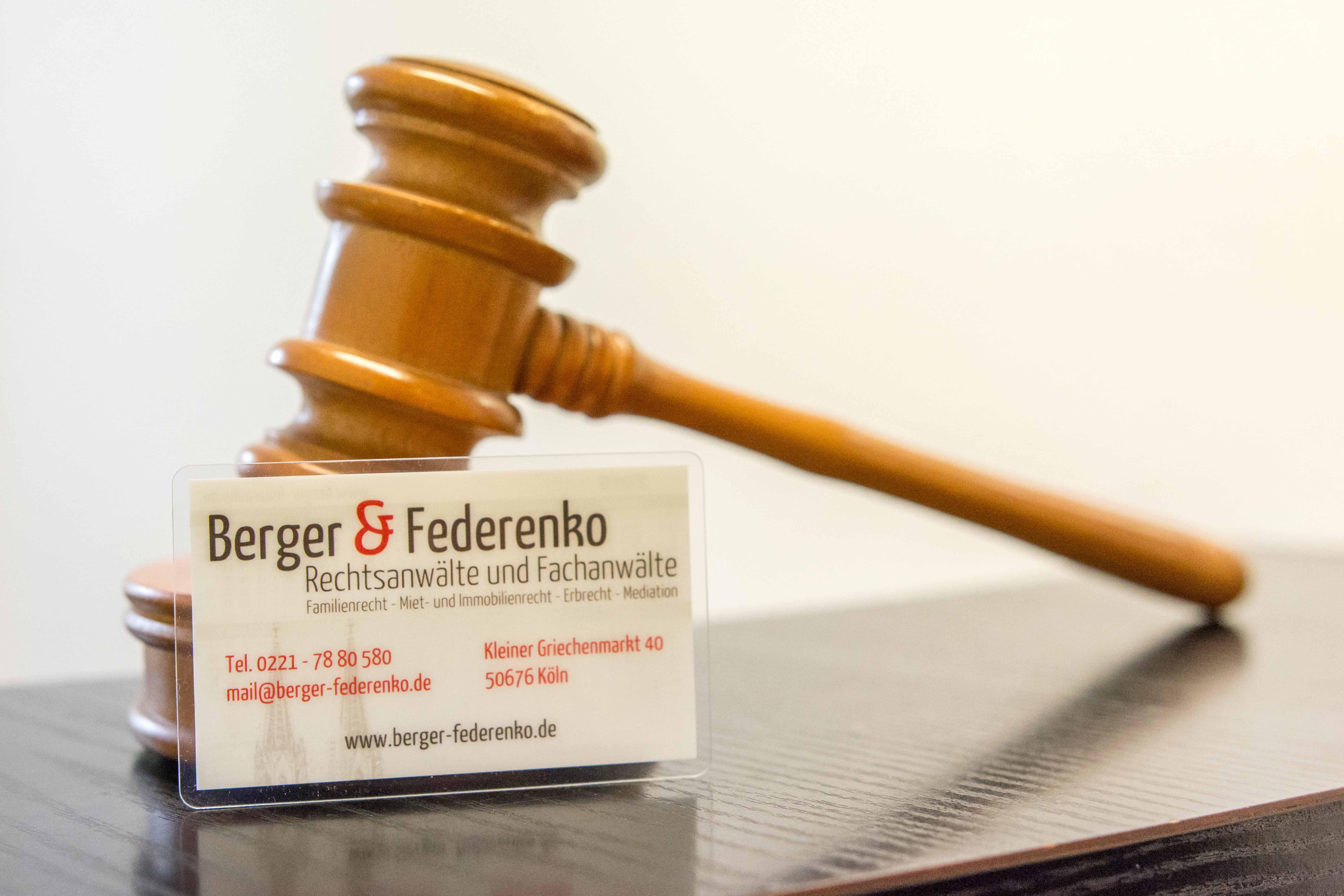 Bilder Berger & Federenko | Fachanwälte für Familienrecht, Erbrecht & Miet- und Wohnungseigentumrecht in Köln