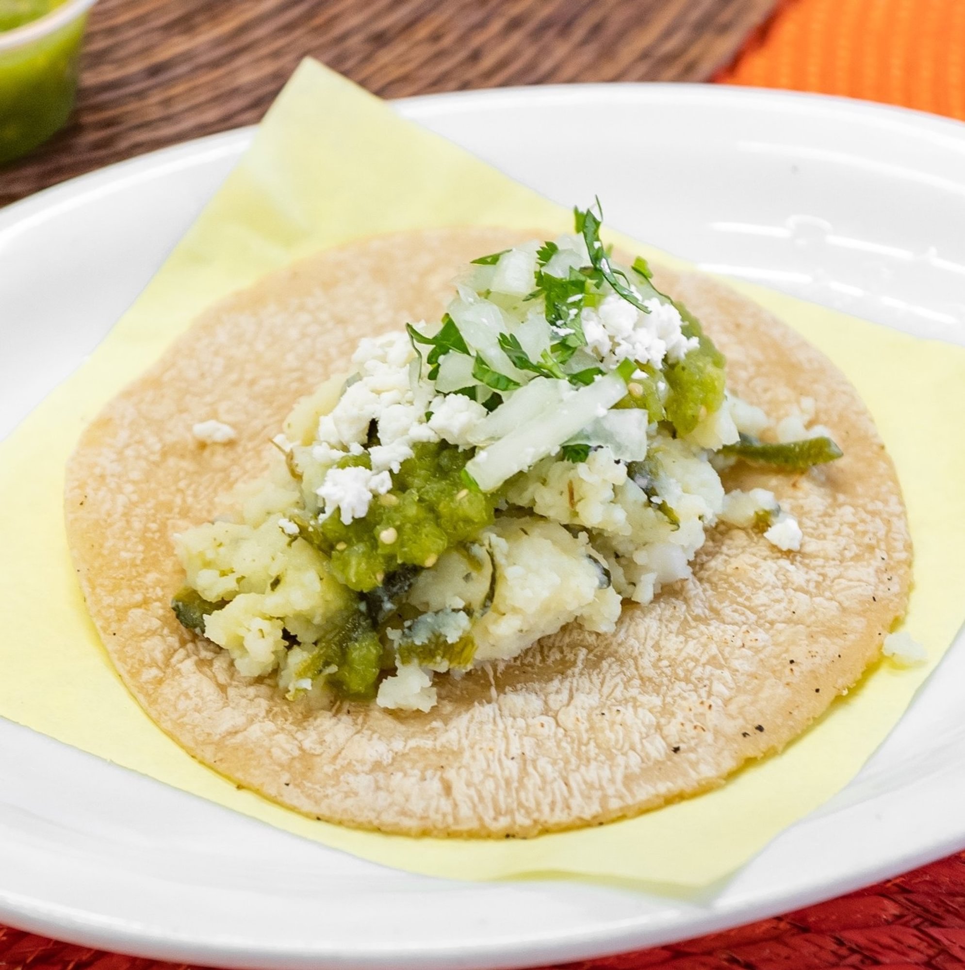 Taco - Papa con Rajas