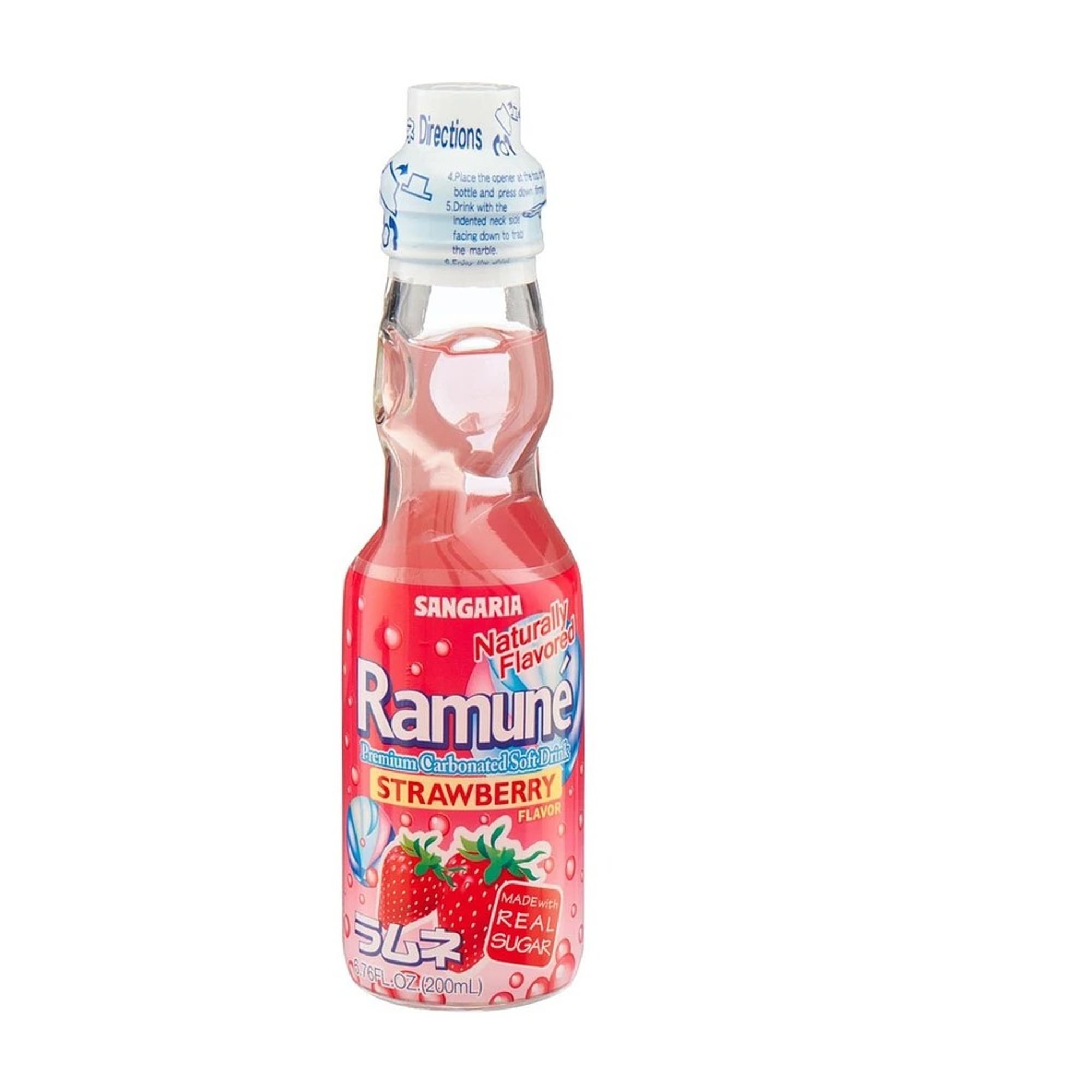 Ramune Soda Strawberry Flavor Carbonated Soft Drink