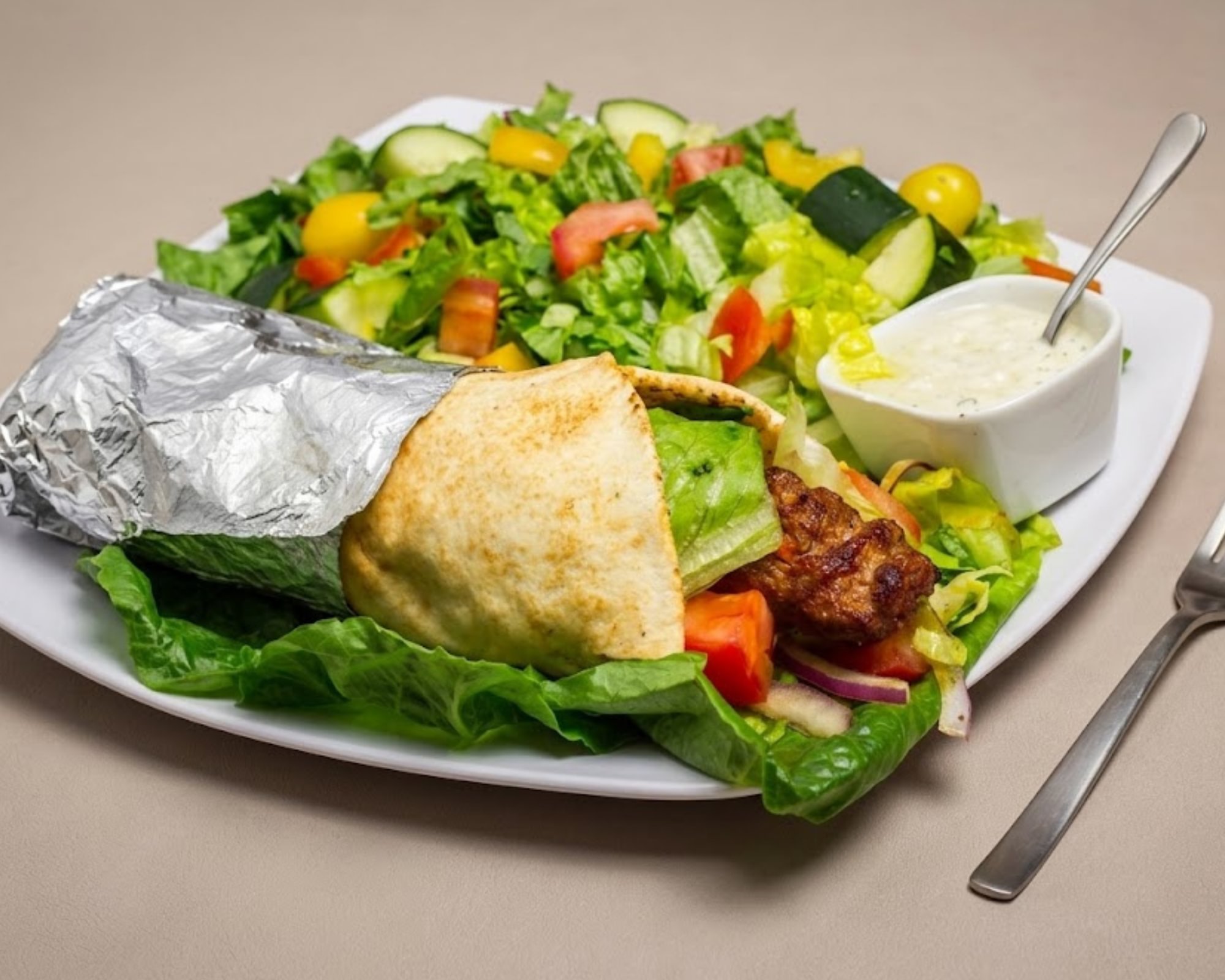 18. Beef Lula Kabob Wrap