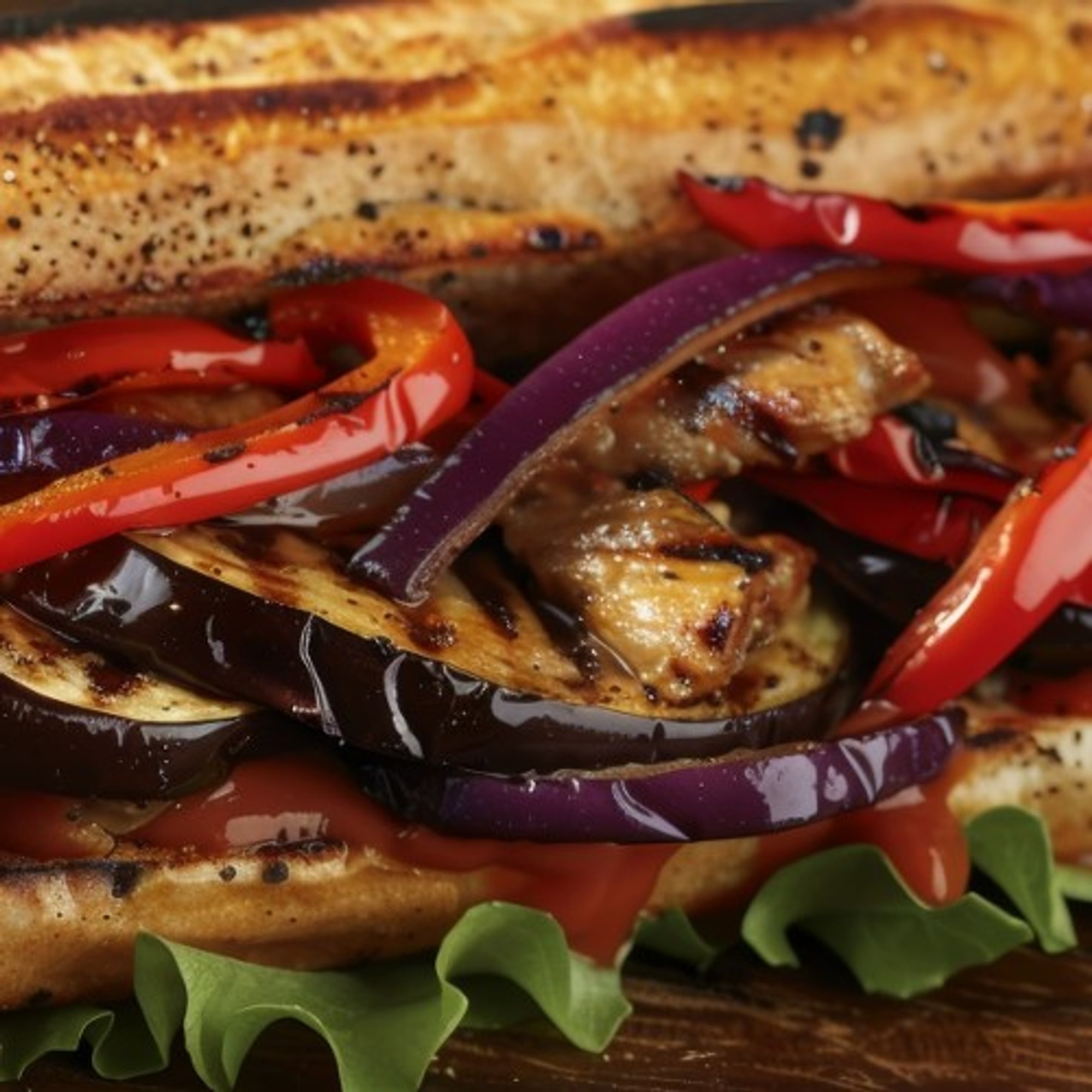 Eggplant Hot Hero