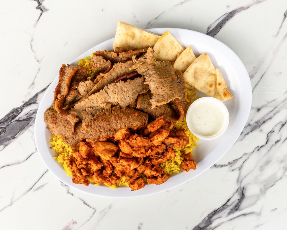 Platter w/Seasoned Rice - Lunch Special