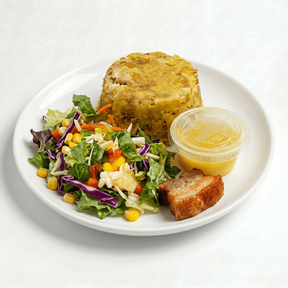 Mofongo De Chicharrones | Mofongo with Pork Rind