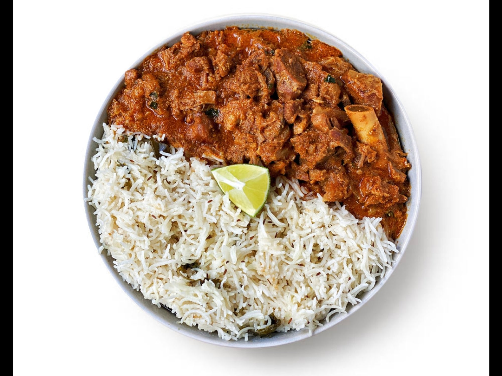 Bagara Rice with Goat Curry