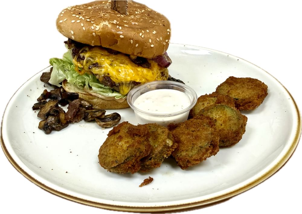 Mushroom & Onions Burger
